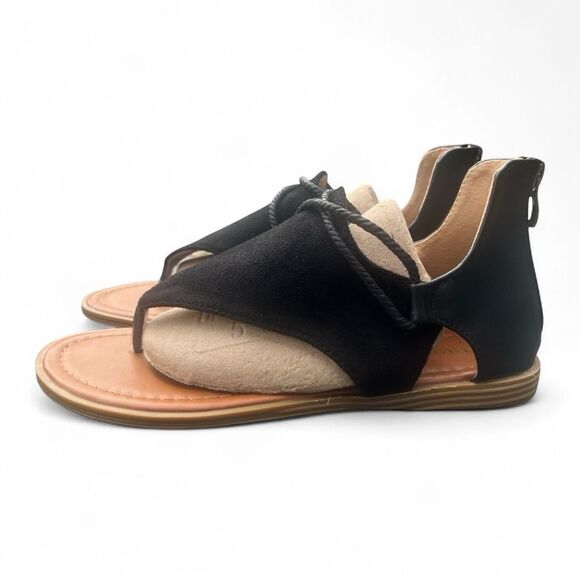 Black Gladiator Rope Sandal (7) NWOT - Picture 3 of 10